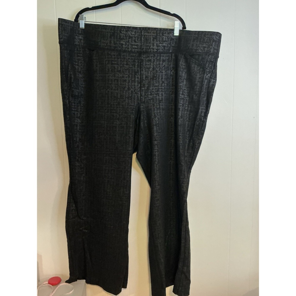 Torrid‎ Studio Women's Black Pixie Flare Pants 5T Tall Plus Size Pull-On Stretch